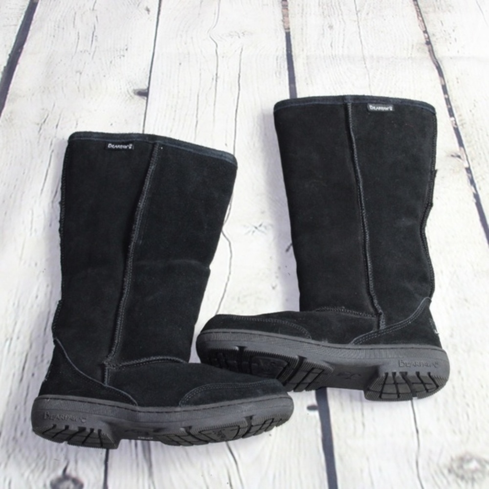 Women's Tall Black BearPaw Boots Size 7